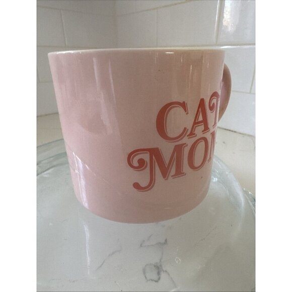 CAT MOM Coffee Mug Parker Lane Stoneware Pink - Picture 4 of 9